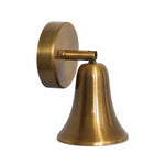 Load image into Gallery viewer, Vintage Brass Adjustable Wall Sconce with Cone and Bell Shade Options