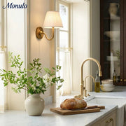 Luvora Fabric Shade Wall Sconce with Drum Shade - Classic Pleated Sconce Light