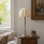 Load image into Gallery viewer, Pleated shade table lamp by window