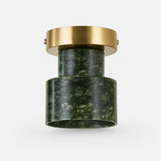 Vintage Green Jade Flush Mount Ceiling Light