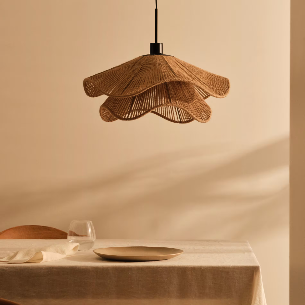 Cape Points Boho Natürliche Jutefaser Pendelleuchte