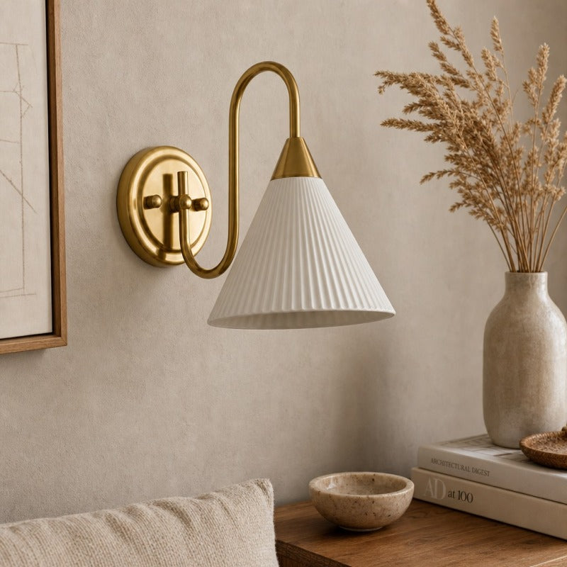 Celvane French Vintage Wall Lamp – Elegant Retro Design Bedside Light for Bedroom and Hallway