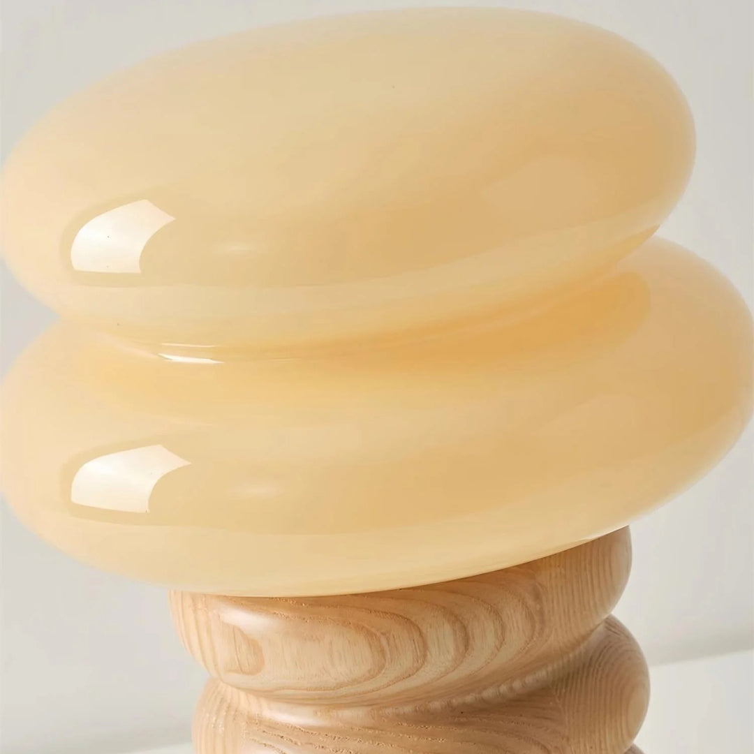 Lampe de table d'appoint dôme géométrique Auralume - Design scandinave pour bureau de lecture ou coin salon