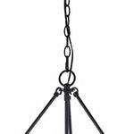 Load image into Gallery viewer, Dravik Contemporary Industrial Drum Pendant - Black Metal Pendant for Living or Dining Room U06