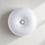 Cargar imagen en el visor de la Galería, Round Disc Centre Button Blown Glass Wall Light