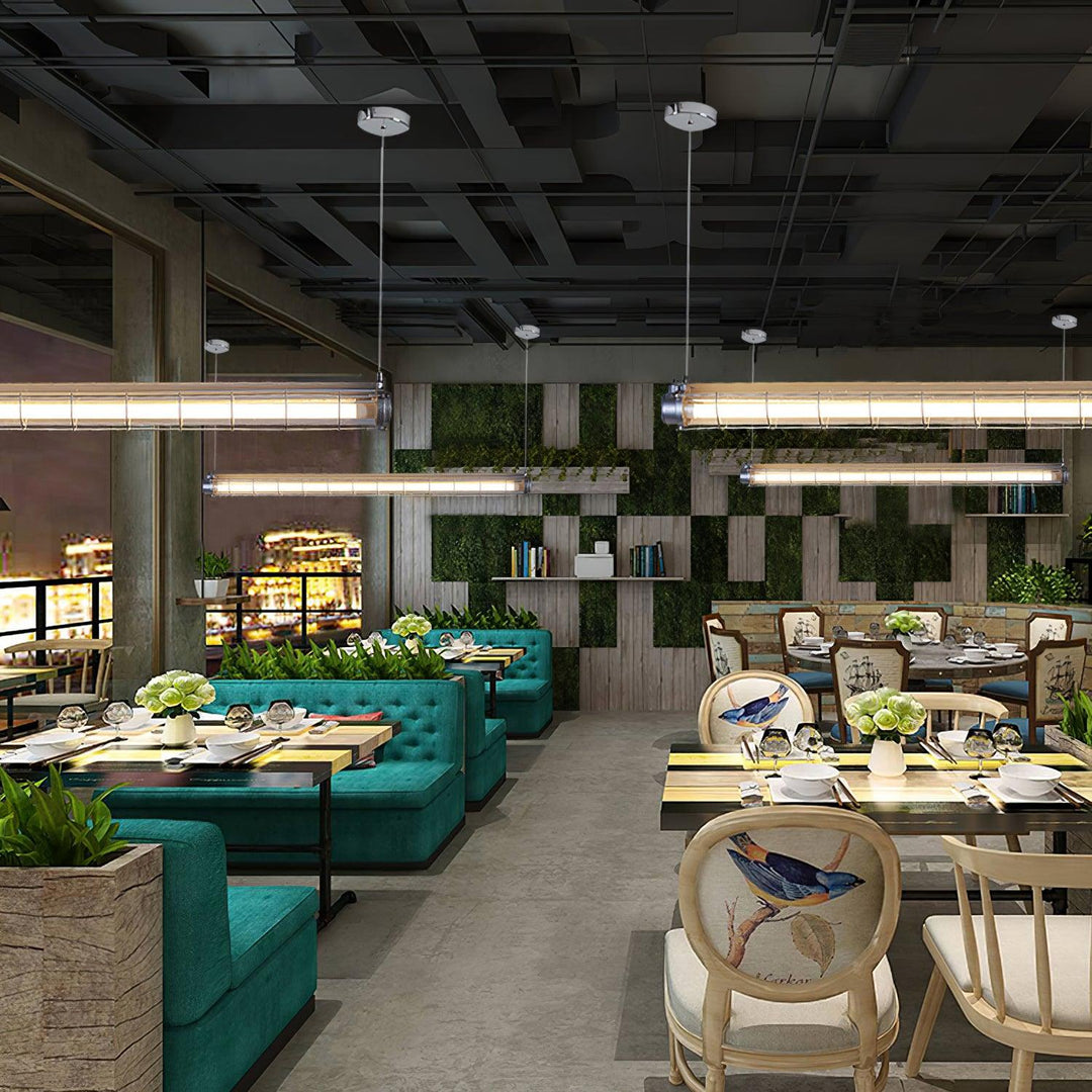 Driscoll Minimalist Linear Chandelier for Modern Living Spaces