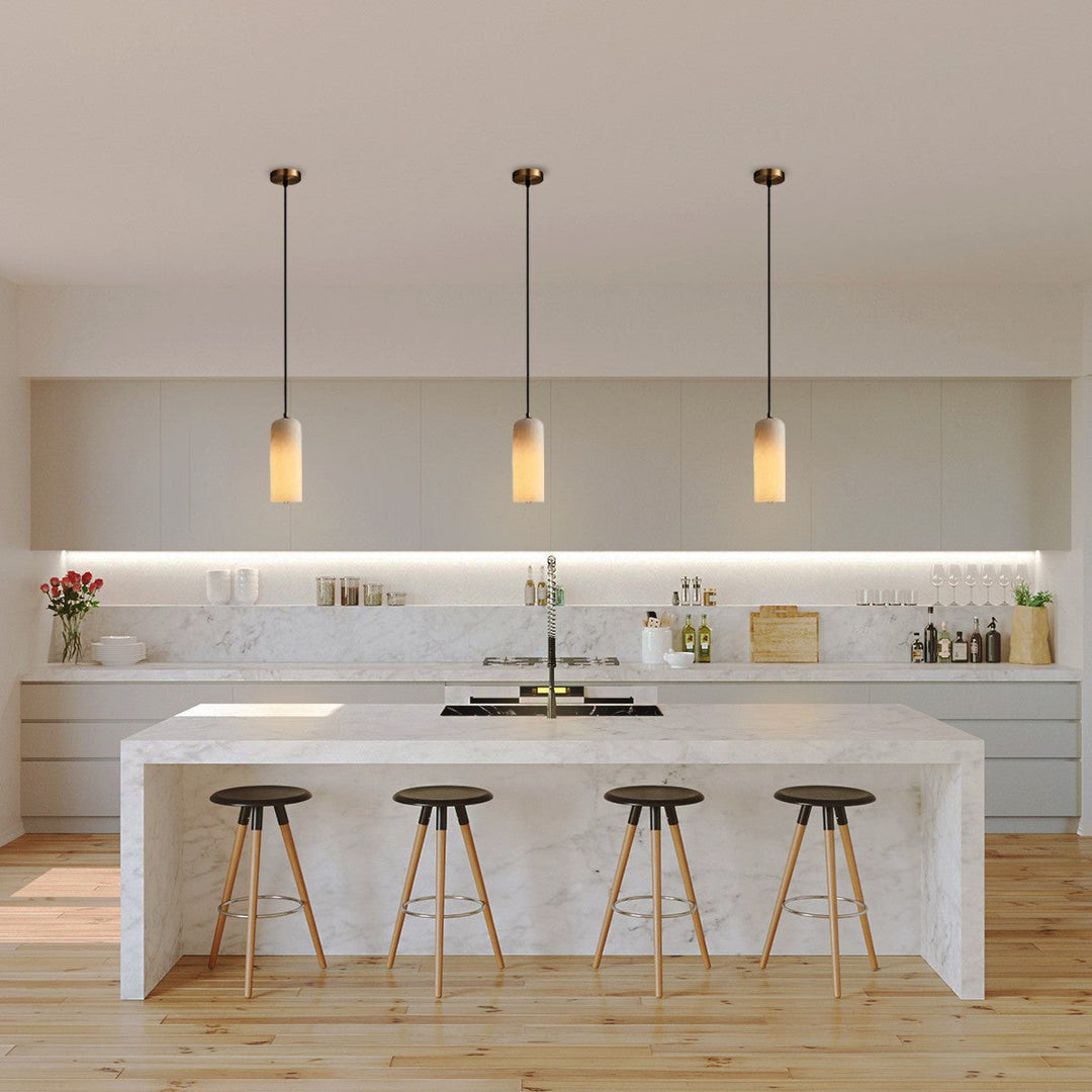 Nordisch Modern Alabaster Monty Pendelleuchte