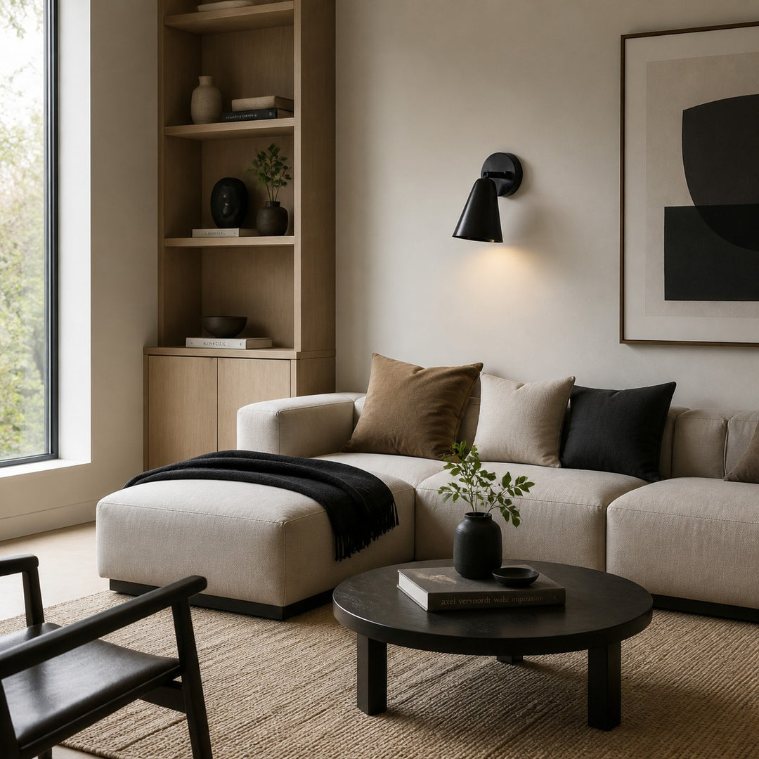 Vintage Brass Adjustable Wall Sconce with Cone and Bell Shade Options