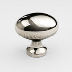 Cargar imagen en el visor de la Galería, Large nickel silver pigeon egg cabinet knob