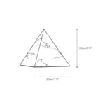 Load image into Gallery viewer, Alabaster Pyramid Table Lamp