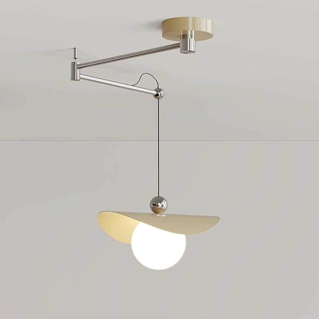 Simple Adjustable Metal Swing Arm Pendant Lamp M15