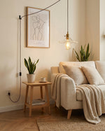 Bild in Gallery-Viewer laden, Leafy Gold Metal Glass Plug-In Pendant
