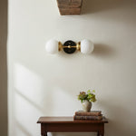 Load image into Gallery viewer, Lumio Globe Modern Geometric Sconce - Two Light Bathroom Vanity Lighting
