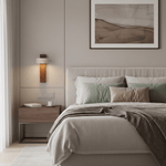 Cargar imagen en el visor de la Galería, Lámpara de Pared Contemporánea Waloria – Aplique de Madera Minimalista con Pantalla de Piedra Natural para Sala de Estar N56