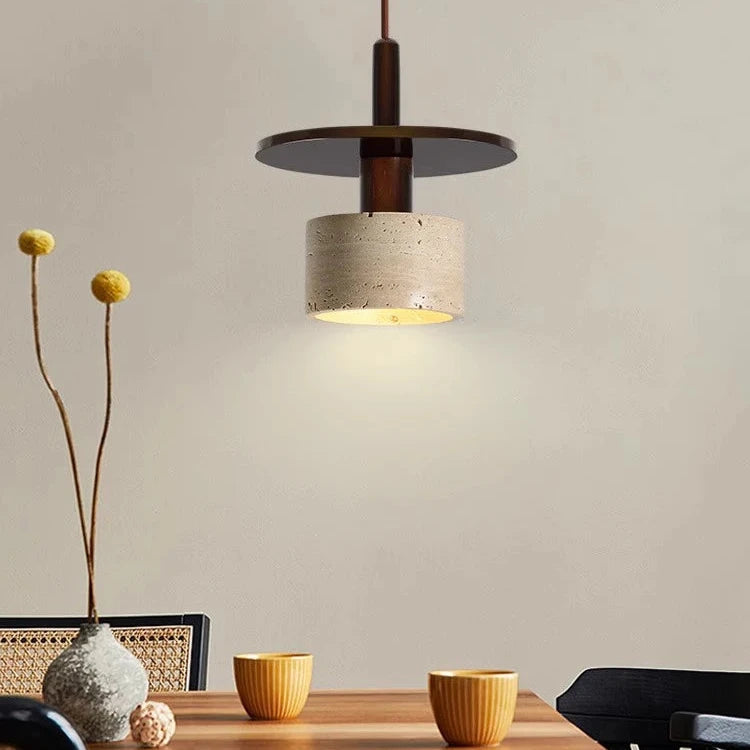 Travertin Vintage Retro Stil Pendelleuchte