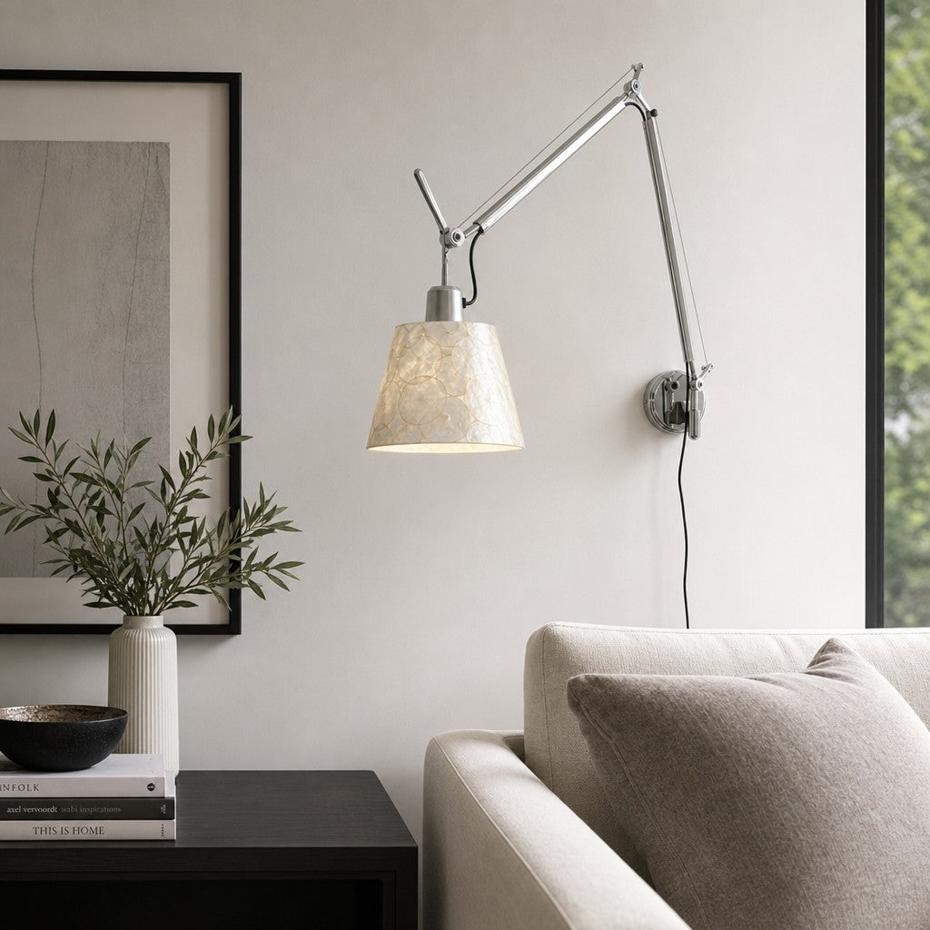 Moderne Wandleuchte mit Verstellbarem Arm für Gemütliche Innenbeleuchtung