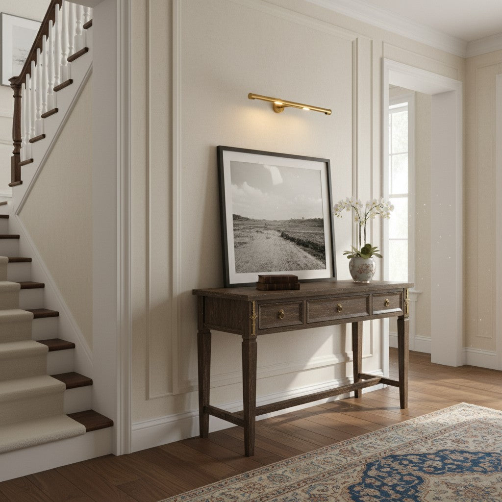 Aurix Wandmontierte Kunstleuchte - Bildleuchte mit gealtertem Finish zur Hervorhebung von Leinwänden