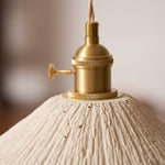 Bild in Gallery-Viewer laden, Textured Cement Gold Plug-In Swag Pendant