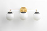 Load image into Gallery viewer, Glorica Glass Wall Sconce - Modern Vintage Vanity Light Fixture
