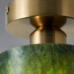 Bild in Gallery-Viewer laden, close view of brushed gold metal ceiling plate