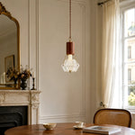 Cargar imagen en el visor de la Galería, Prismatic French Leather Pendant Light 5