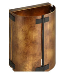 Charger l'image dans la visionneuse de galerie, Applique murale rustique Rustivon - Abat-jour en métal courbé de style ancien pour chambre à coucher