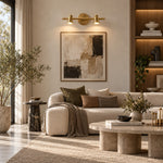 Charger l'image dans la visionneuse de galerie, Aurelia Brushed Brass Adjustable Vanity Wall Light