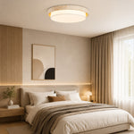 Cargar imagen en el visor de la Galería, Travertine Fabric Flush Mount Ceiling Light