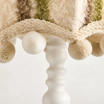 Load image into Gallery viewer, Vintage Check Wool Pom Table Lamp