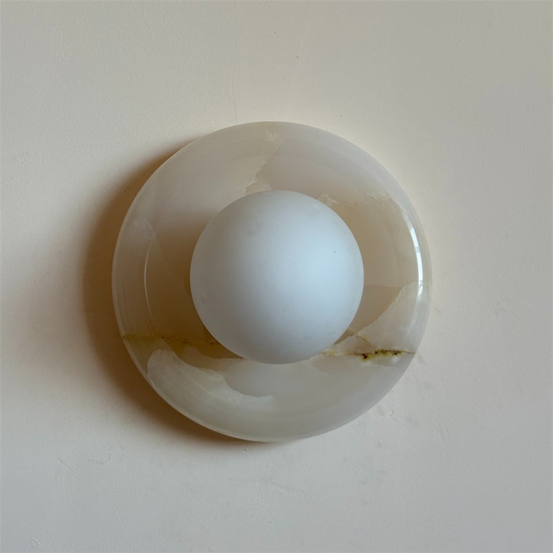 Applique Orli en jade blanc