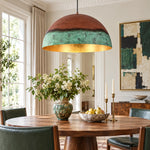 Cargar imagen en el visor de la Galería, copper patina pendant light