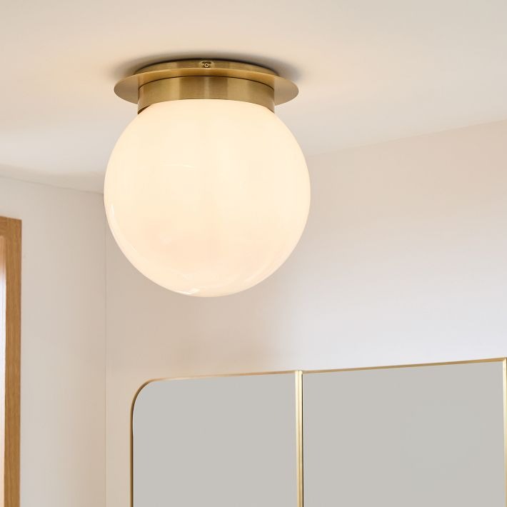 Lámpara de techo empotrada Rivolence - Minimal Globe Brass Lighting