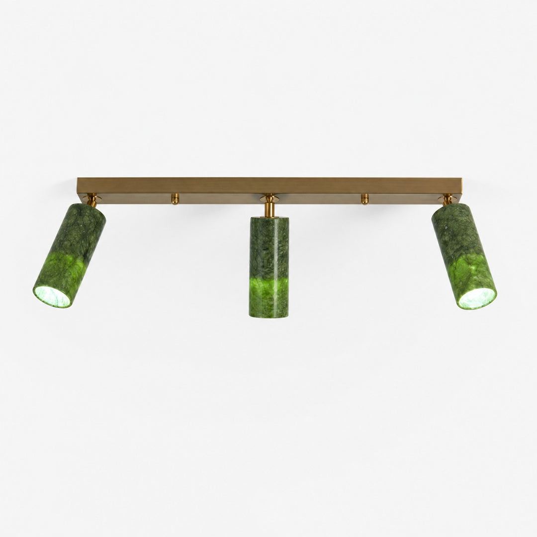 W-3433 natural jade flush mount ceiling light image 4