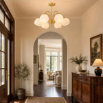 Load image into Gallery viewer, Six-arm chandelier in an entryway