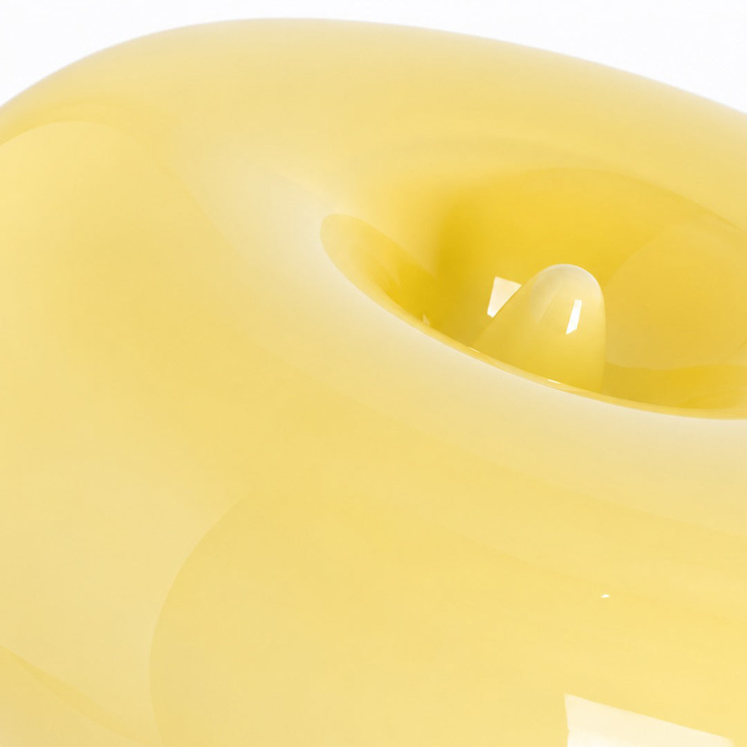 Rounded Glass Slim Stem Blown Glass Table Lamp