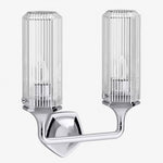 Cargar imagen en el visor de la Galería, Ridged Shade Armed Cup Metal Plate Wall Light