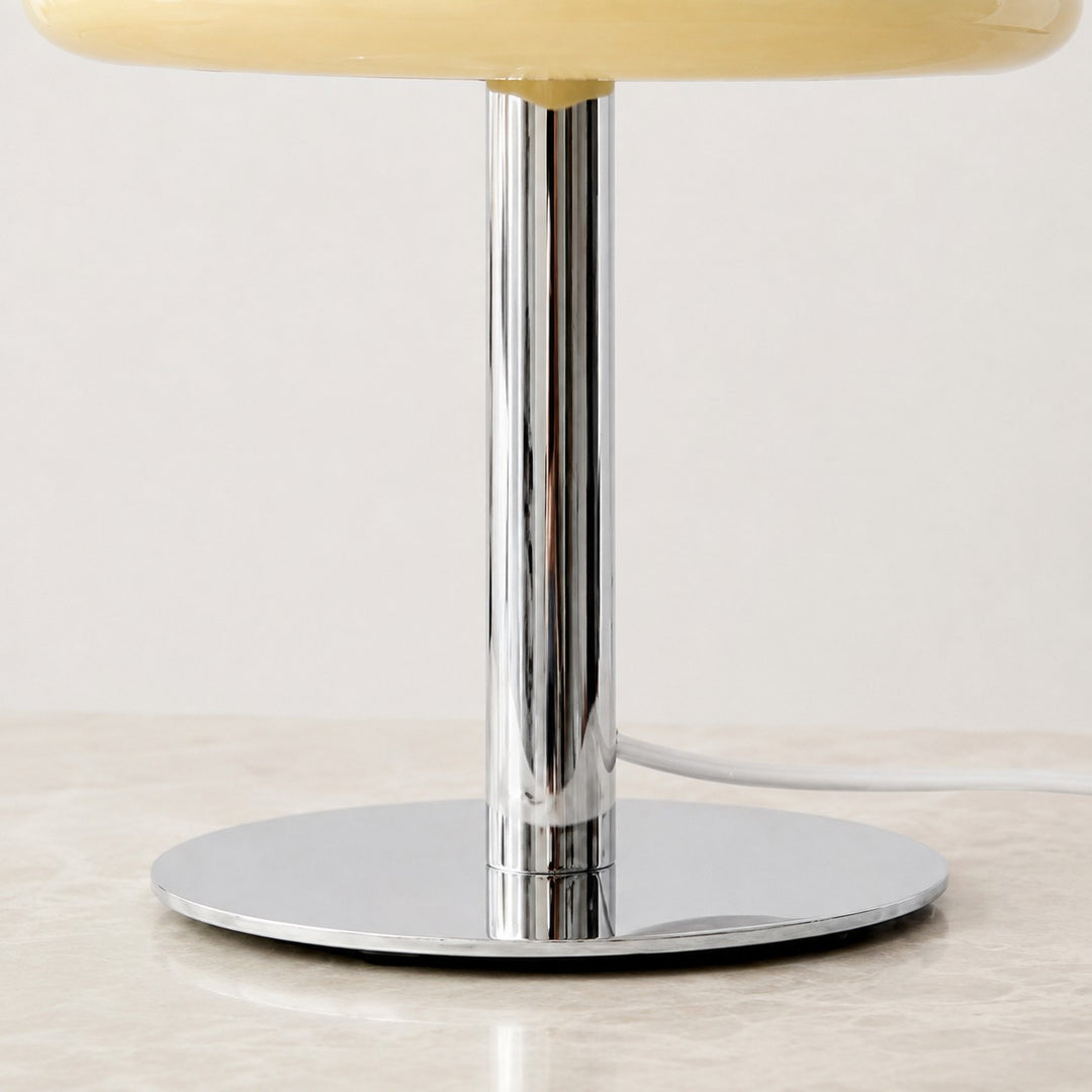 Sculpted Glass Table Lamp