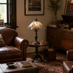Load image into Gallery viewer, Vintage Tiffany Stained Glass Table Lamp