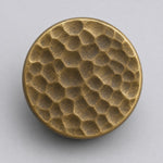 Charger l'image dans la visionneuse de galerie, Close view of hammered antique brass knob top texture