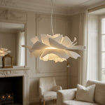 Bild in Gallery-Viewer laden, Blossenari Nordische Blumenmuster Hängelampe – Bildhauerische Blumen-Deckenleuchte für Wohnzimmer N34