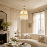 Cargar imagen en el visor de la Galería, Decorative ceramic pendant light in a bright living room