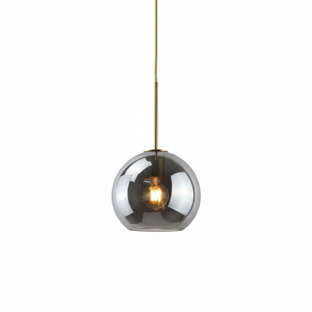 Solara Nordische Kugelförmige Glas Pendelleuchte