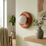 Load image into Gallery viewer, Oria Minimalist Travertine Wall Sconce - Sculptural Ambient Light for Bedroom