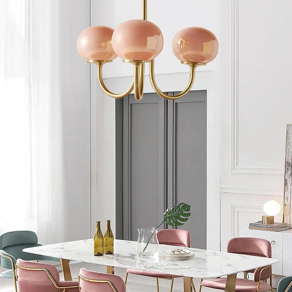 Candelabro Moderno Marshmallow de Vidrio