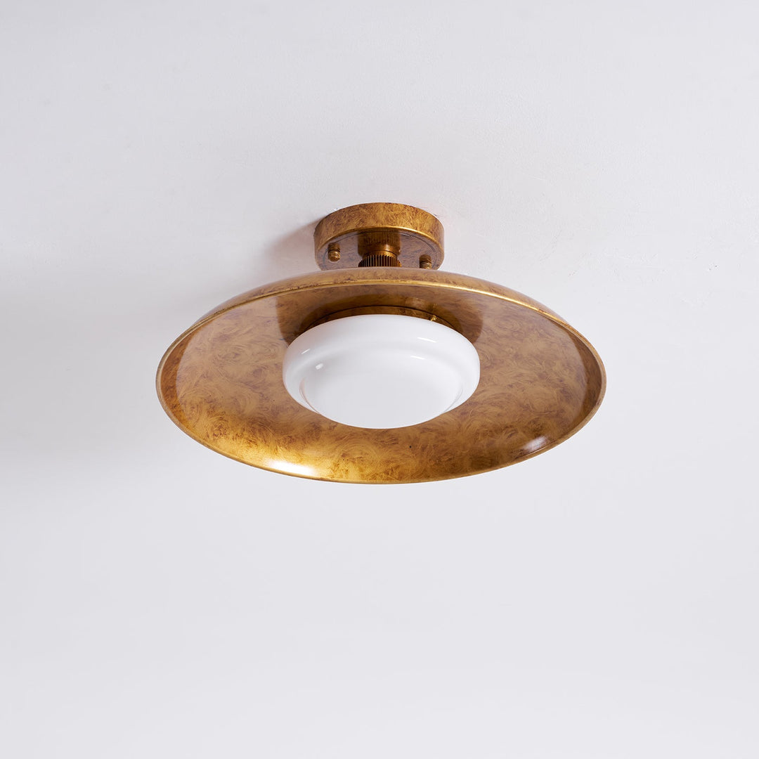 Plafonnier panneau plat style couvercle de casserole