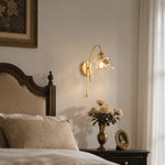 Charger l'image dans la visionneuse de galerie, French floral wall sconce in a refined bedroom