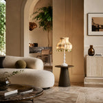 Load image into Gallery viewer, Vintage Check Wool Pom Table Lamp