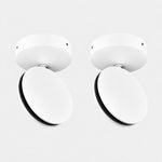 Charger l'image dans la visionneuse de galerie, White SPECTRA set of 2 LED ceiling and wall lights