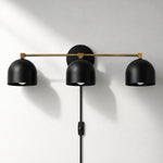Charger l'image dans la visionneuse de galerie, Metio Dome Mid-Century Metal Plug-In Wall Light