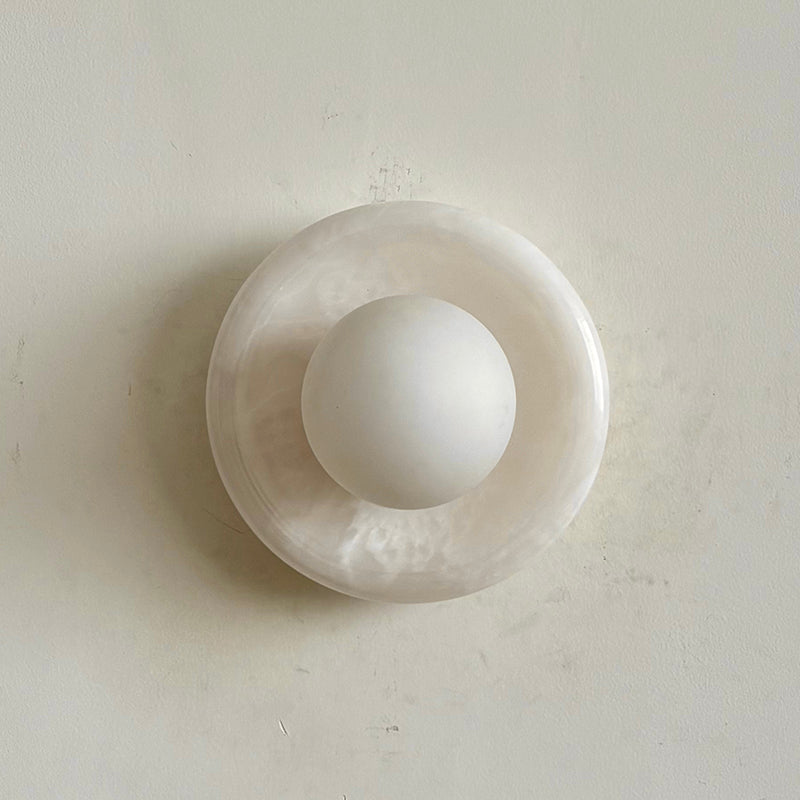 Applique Orli en jade blanc